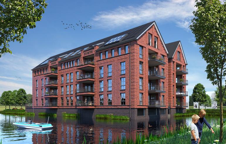 Artist impressie Kreekstaete appartementen