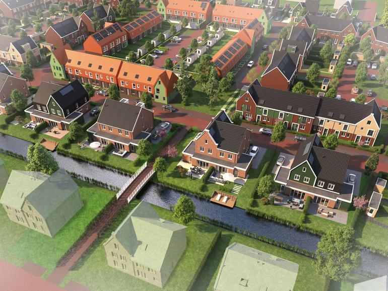 Start verkoop 8 2/1kapwoningen Kreekrijk Assendelft
